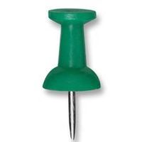 push pins, green