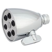 six jet stream shower head, chrome