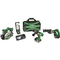 hitachi cordless tool kit, 4 pc
