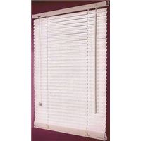 faux wood blinds, 24in. x 64in.
