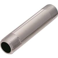 chrome plated pipe nipple, 3/8in. x 3in. 