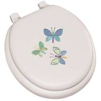 soft toilet seat, embroided butterfly