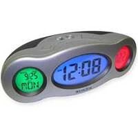 Three Display LCD Alarm Clock