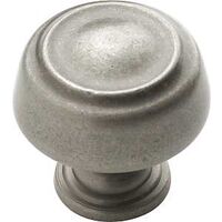 Kane Cabinet Knob, 1 1/4" Weathered Nickel