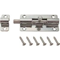Non-Locking Barrel Bolt, 2in. Stainless Steel