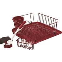 sinkware set, red 4 pc