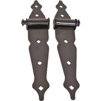 ornamental strap hinge, 8in. black