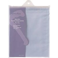 shower curtain white, 70in. x 72in.   