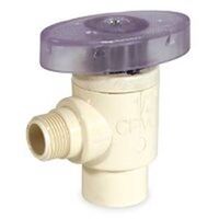 CPVC Angle Water Supply Line Valve, 1/2in. x 3/8in.