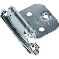 self closing overlay hinge, nickel