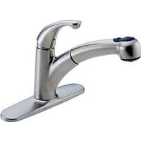 Palo Single Handle Kitchen Faucet, Stainless Steel
