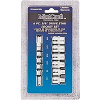 6002554 - 6PC 3/8DR STAR SOCKET SET