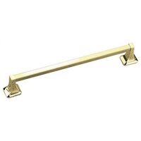 towel bar, polished brass 18in.