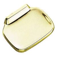 Soap Dish, Polished Brass