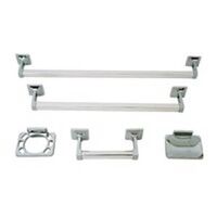 Bath Accessory Set, Chrome 5 Piece