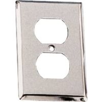 Duplex Outlet Wall Plate, Chrome