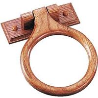 towel ring, light oak