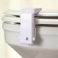 clamp toilet cover lock