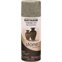 American Accents 7992830 Stone Spray Paint, 12 oz, 10 - 12 sq-ft/can, Gray Stone, Solvent Like