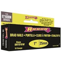 white brad nail, 1in.     