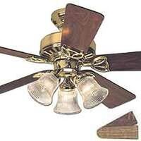 five blade bright brass beacon hill fan, 42in. 