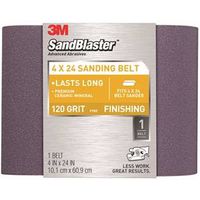 sandblaster 4in. x 24in. purple belts, 120 grit