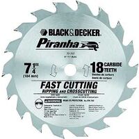 Piranha Saw Blade, 7 1/4in. x 18 Tooth