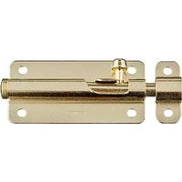 spring barrel bolt, 3in. brass