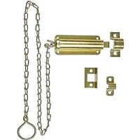 chain bolt satin brass, 3in.
