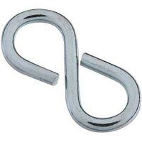 Closed S Hook, 1 1/8in. Zinc