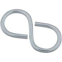 Closed S Hook, 2 1/8in. Zinc