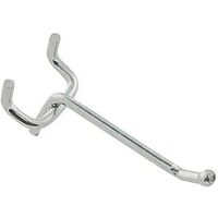 Straight Pegboard Hooks, 2in. Zinc