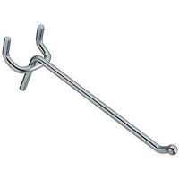 Straight Pegboard Hooks, 4in. Zinc