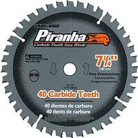 Piranha Saw Blade Card, 7 1/4in. x 40 Tooth
