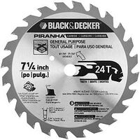 Black & Decker Piranha Saw Blade 24 Tooth 7 1/4in.