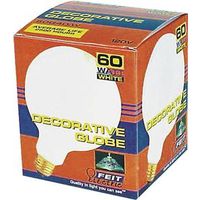 white globe bulb, 60 watt