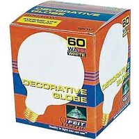 White Globe Bulb, 60 Watt
