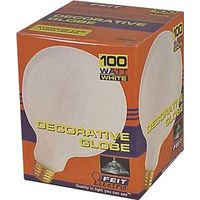 globe white bulb, 100 watt     