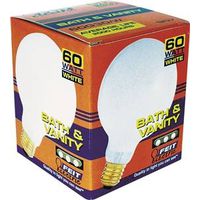 white globe bulb, 60 watt g30    