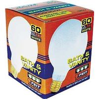 White Globe Bulb, 60 Watt G30    