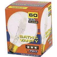 clear globe bulb, 60 watt g25    