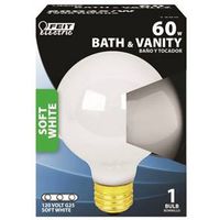white globe bulb, 60 watt   