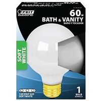 White Globe Bulb, 60 Watt   