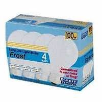 frosted incandescent bulb, 100 watt