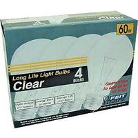 clear bulb, 60 watt 