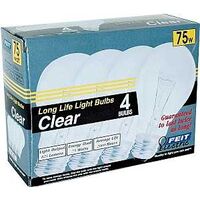 Clear Bulb, 75 Watt 