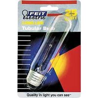 Clear Tubular Bulb, 25 Watt   