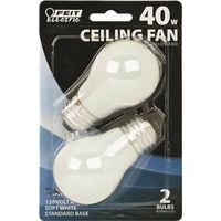 6050132 - 40W WHT CEILINGFAN BULBA15 2PK