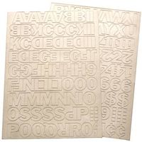 6055180 - 1IN WHITE NUMBER/LETTER SET