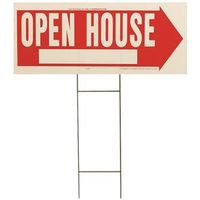 6055248-OPEN HOUSE RED/WHITE SIGN